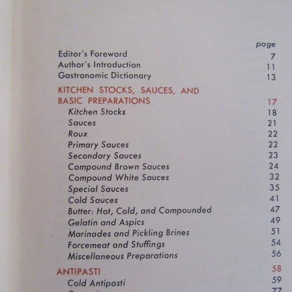 GREAT ITALIAN COOKING Luigi Carnacina (HC 1965) Instruction, Dictionary, Recipes - Picture 10 of 11